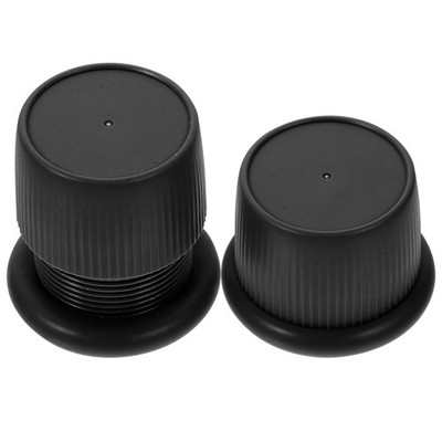 Black Adjustable Bed Frame Anti-Shake ABS Headboard Wall Stoppers 2Pcs