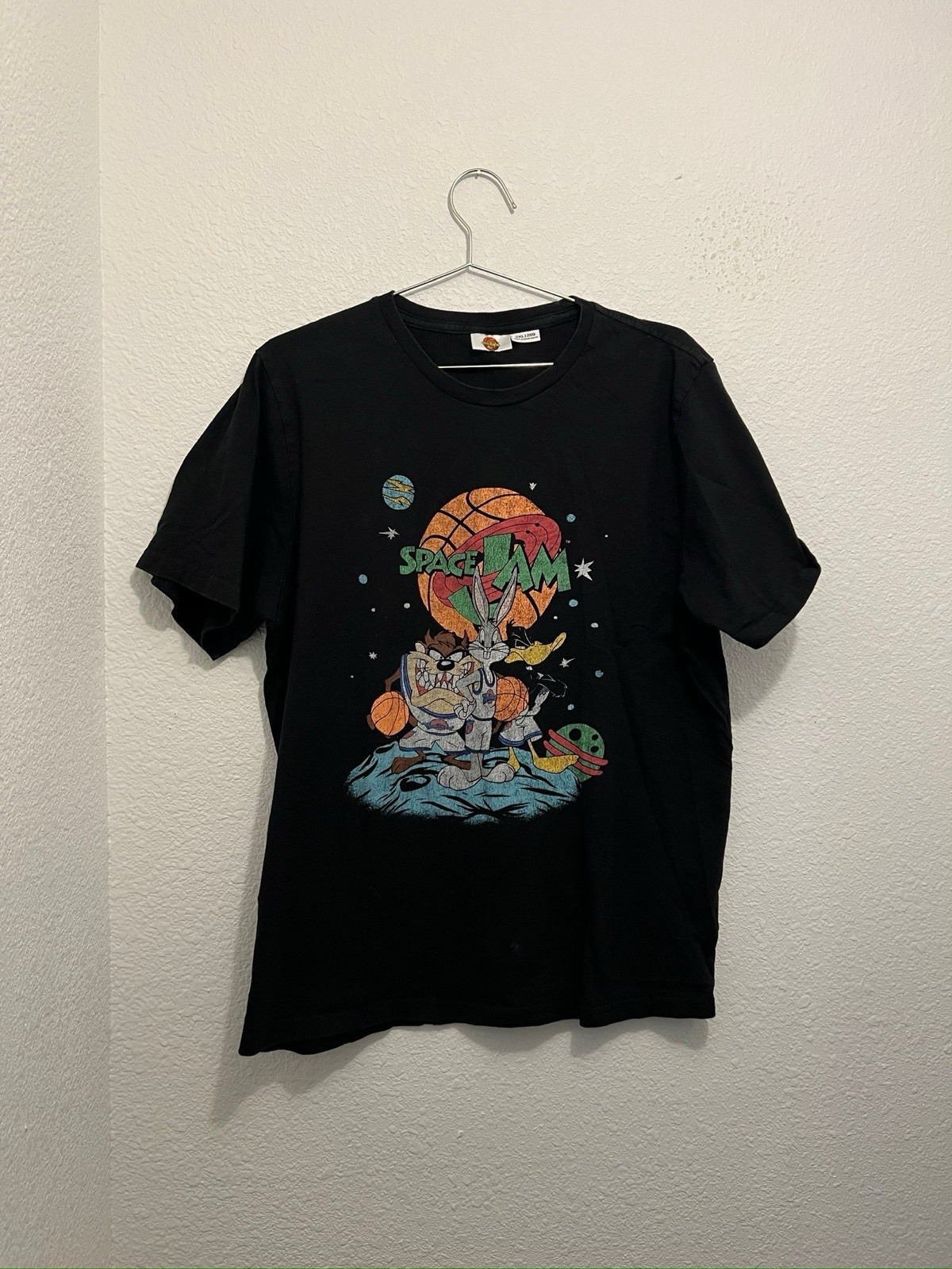 Vintage 90s Y2K Space Jam T-Shirt Mens 2XL Looney Tunes Taz Bugs Bunny Tune Squad