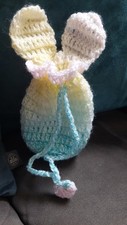 Easter Bunny Woolen Drawstring Gift Bag