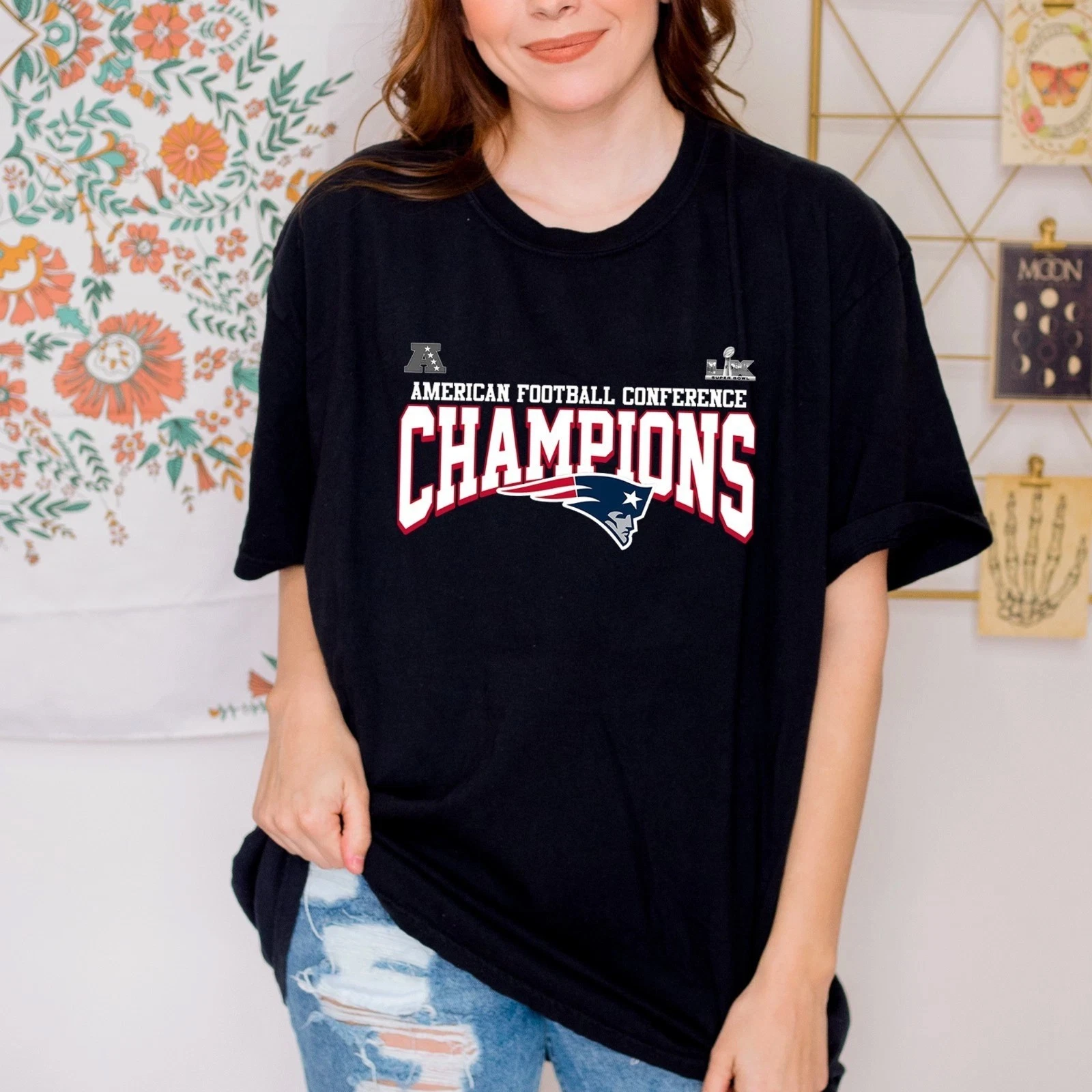AFC Champions New England Patriots 2025 TShirt