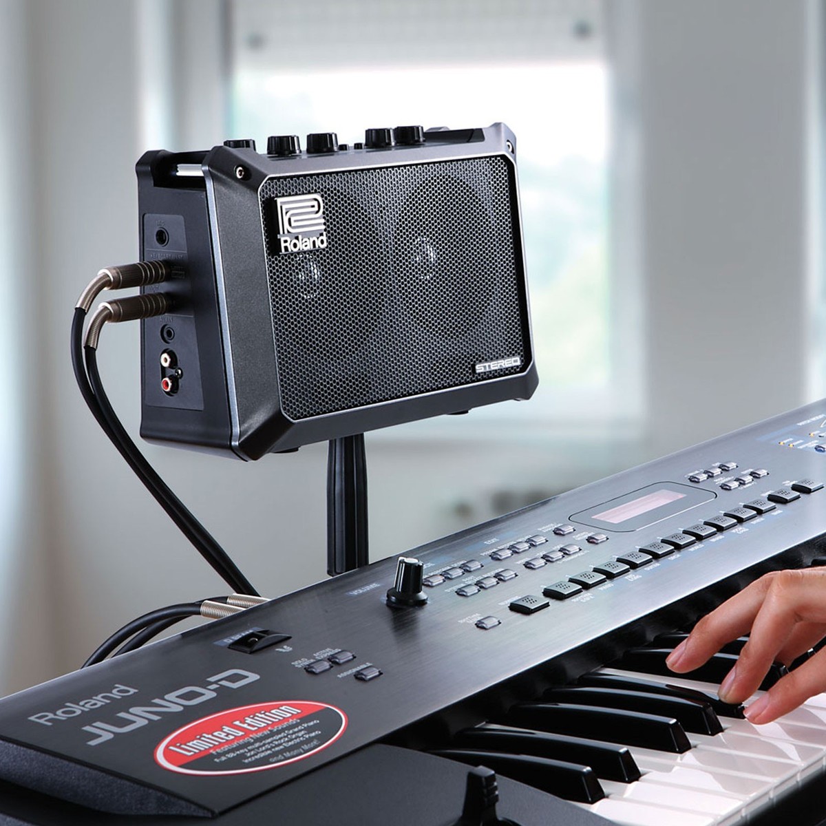 Roland Mobile Cube Portable Stereo Amplifier Guitar Keyboard