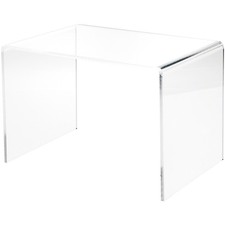 Plymor Clear Acrylic Rectangular Display Riser, 8" H x 12" W x 8" D 1/4" thick 