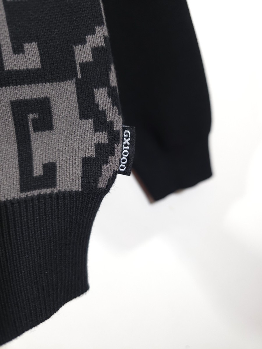 gx1000ニット GX1000 JACQUARD ZK SWEATER / BROWN (ジーエックスセン セーター