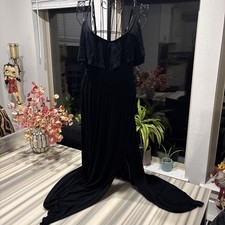 Express Size Medium Black Long Dress With Slit