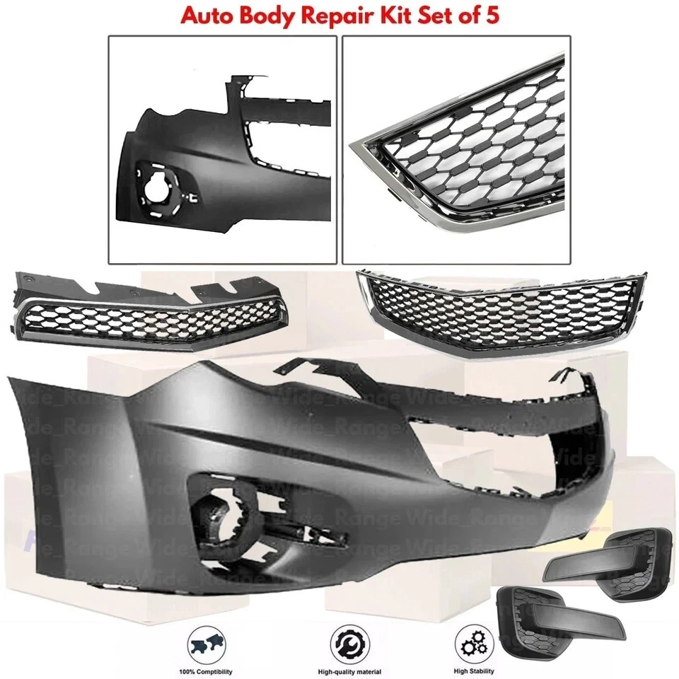 Kit de montaje de cubierta de parachoques delantero fascia y rejilla para Chevrolet Equinox 2010-2015 Foto 2 de 4