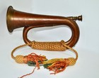 VTG Copper Brass Military Civil War Reenactment Signal Bugle Fox Horn Hunting — photo 1
