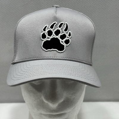 Waggle Hat Mens Snap Back Cap Bear Paw Claw Performance Golf Outdoors Gray
