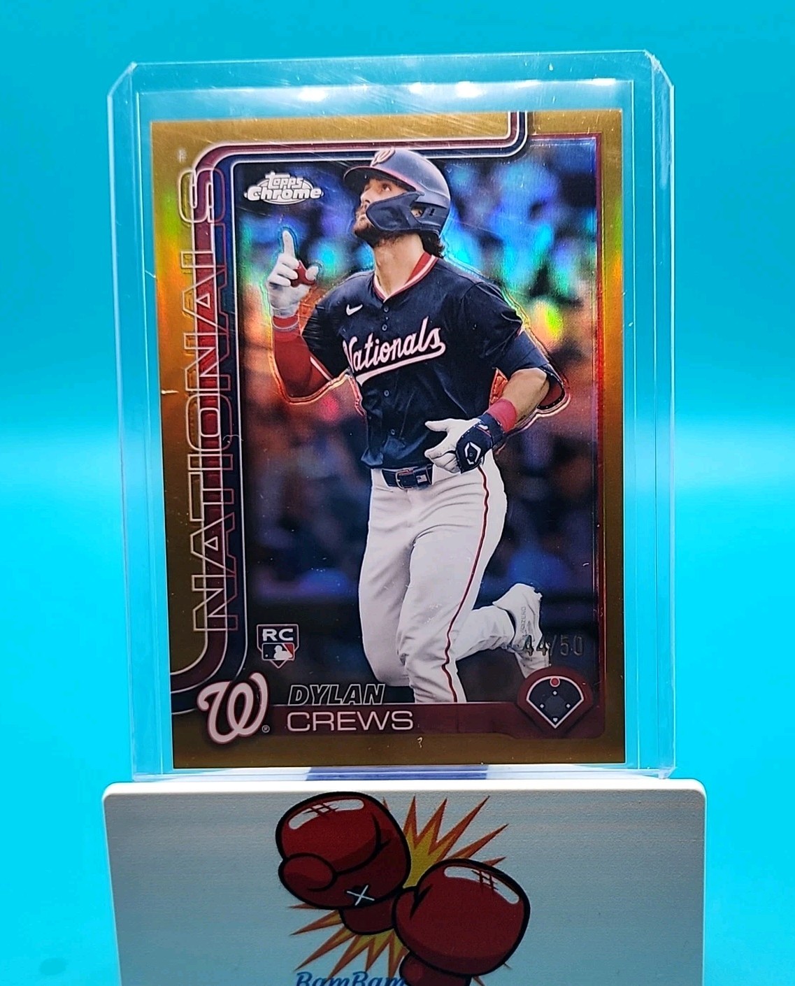 2025 Topps Chrome, DYLAN CREWS, #146, GOLD, Rookie RC,  # /50 !
