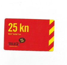 Tele 2 bla bla Calling Card Guthabenkarte ( Ungarn ) benutzt KEIN CHIP Papier 25