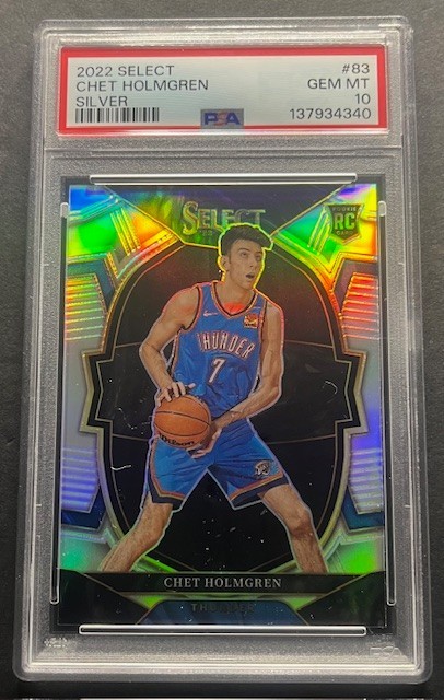 2022 Panini Select Chet Holmgren #83 Silver PSA 10