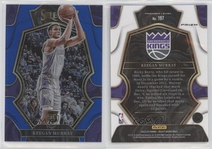 2022-23 Panini Select Premier Level Blue Prizm Keegan Murray #197 Rookie RC
