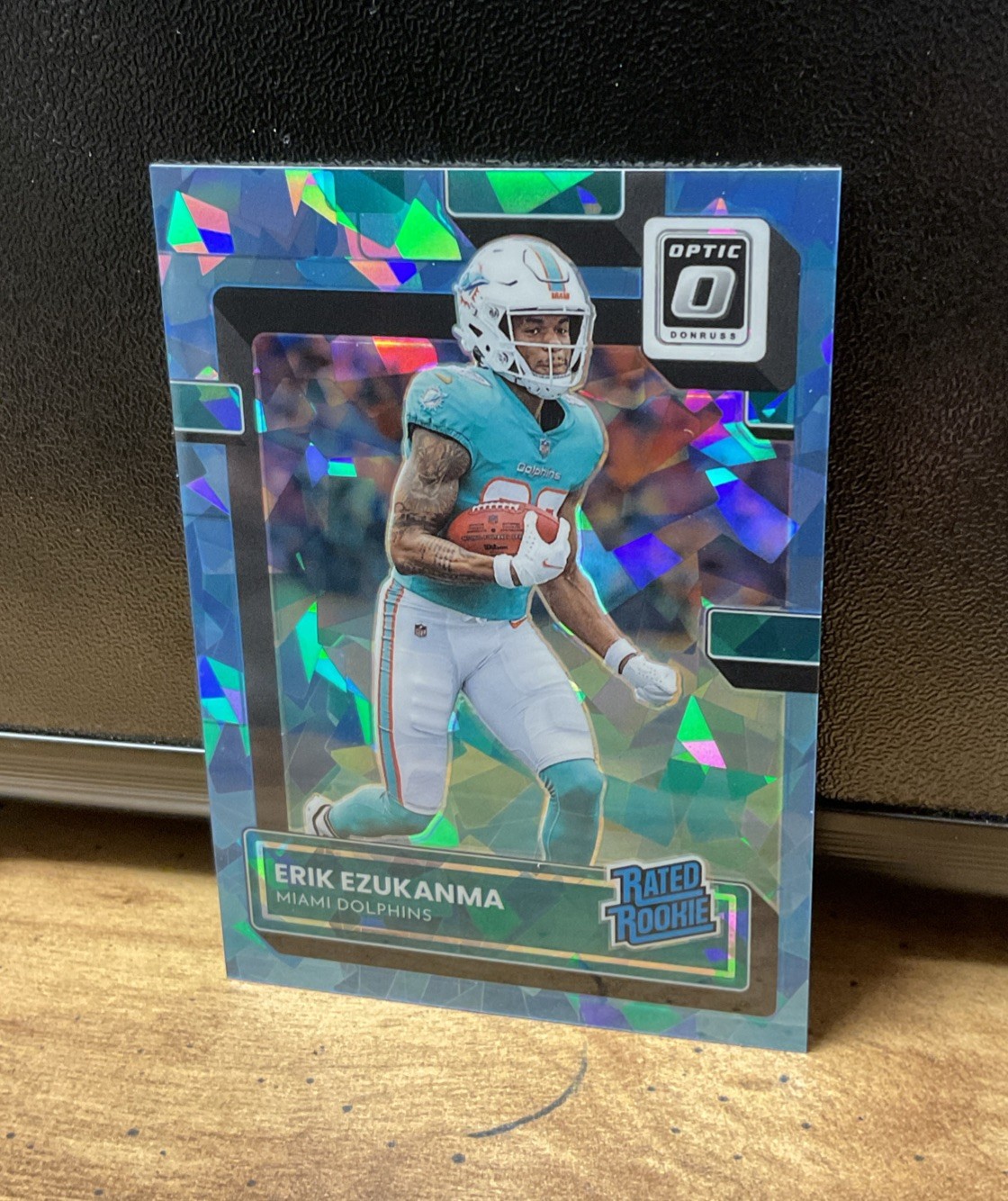 ERIK EZUKANMA 2022 PANINI OPTIC RATED ROOKIE BLUE ICE /15 #239 - DOLPHINS