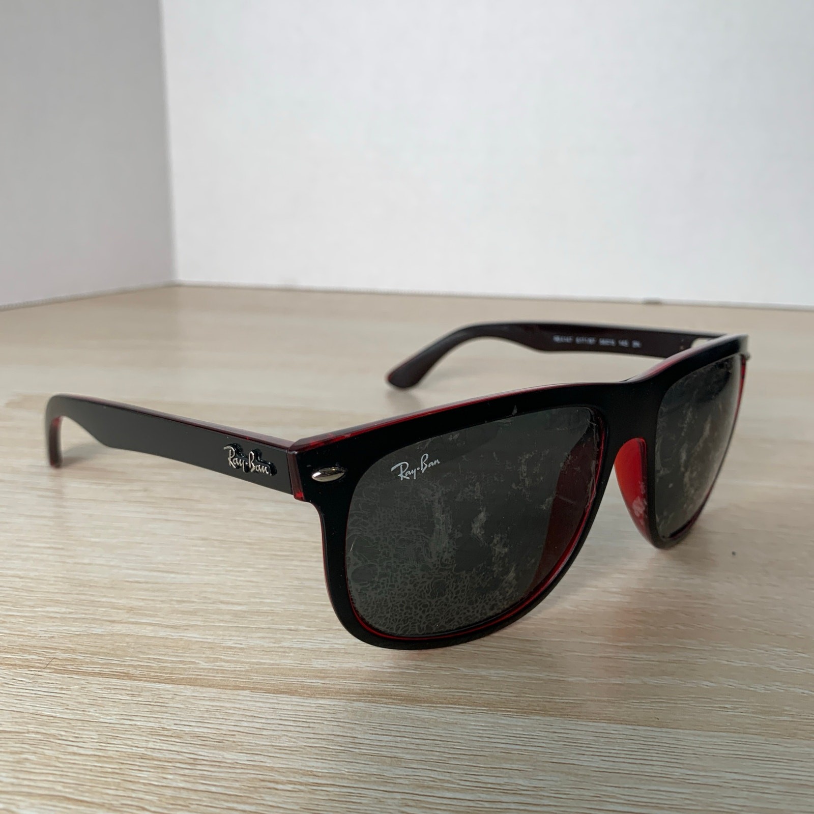 Ray-Ban RB4147 6171/87 Sunglasses Red FRAMES ONLY 56-15-145 READ