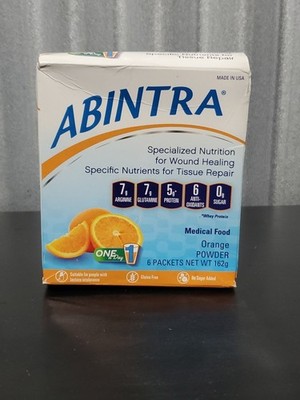 ABINTRA Specialized Nutrition for Wound Healing, Orange 6 Packets 162g Exp.04/28