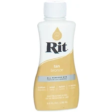 6 Pack Rit All-Purpose Liquid Dye, Tan, 8 fl oz
