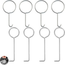 8 Pack Drain Key Lifting Hooks Stainless Steel Shower Drain Hair Catcher Lifter