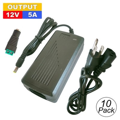 AC110V To DC 12V Adapter 12V 5A Transformer 5 Amp Led Strip Switch Power Supply