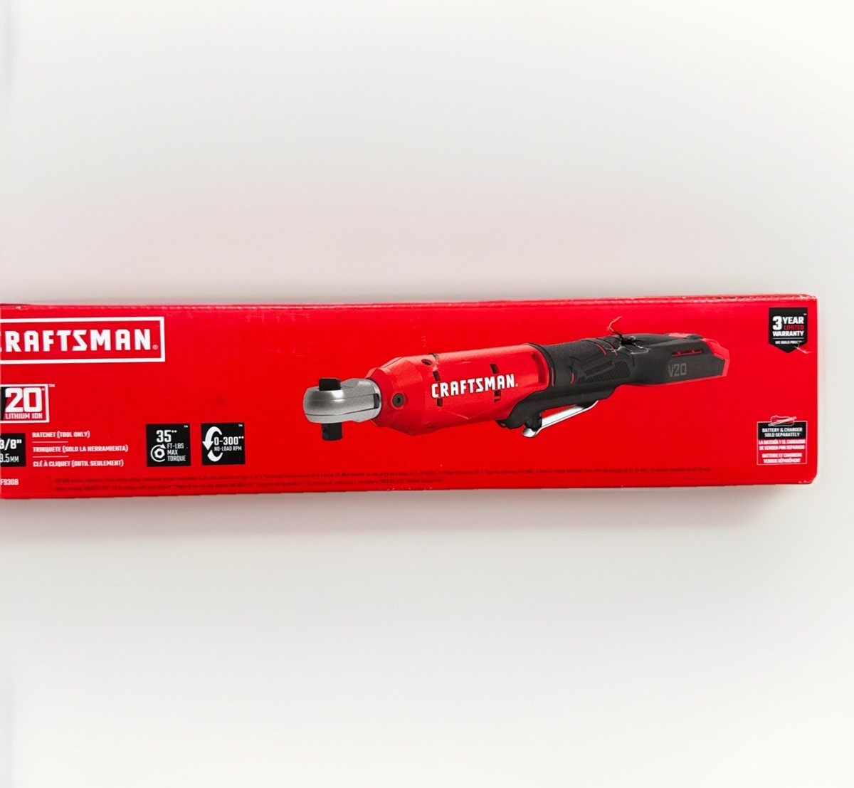 Craftsman V20 3/8” Cordless Ratchet Wrench – Tool Only CMCF930B – NEW