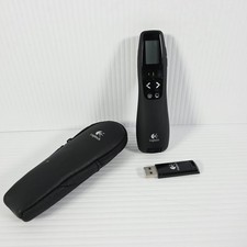 R800 Logitech Wireless Presenter Remote Control Laser Pointer Receiver Black