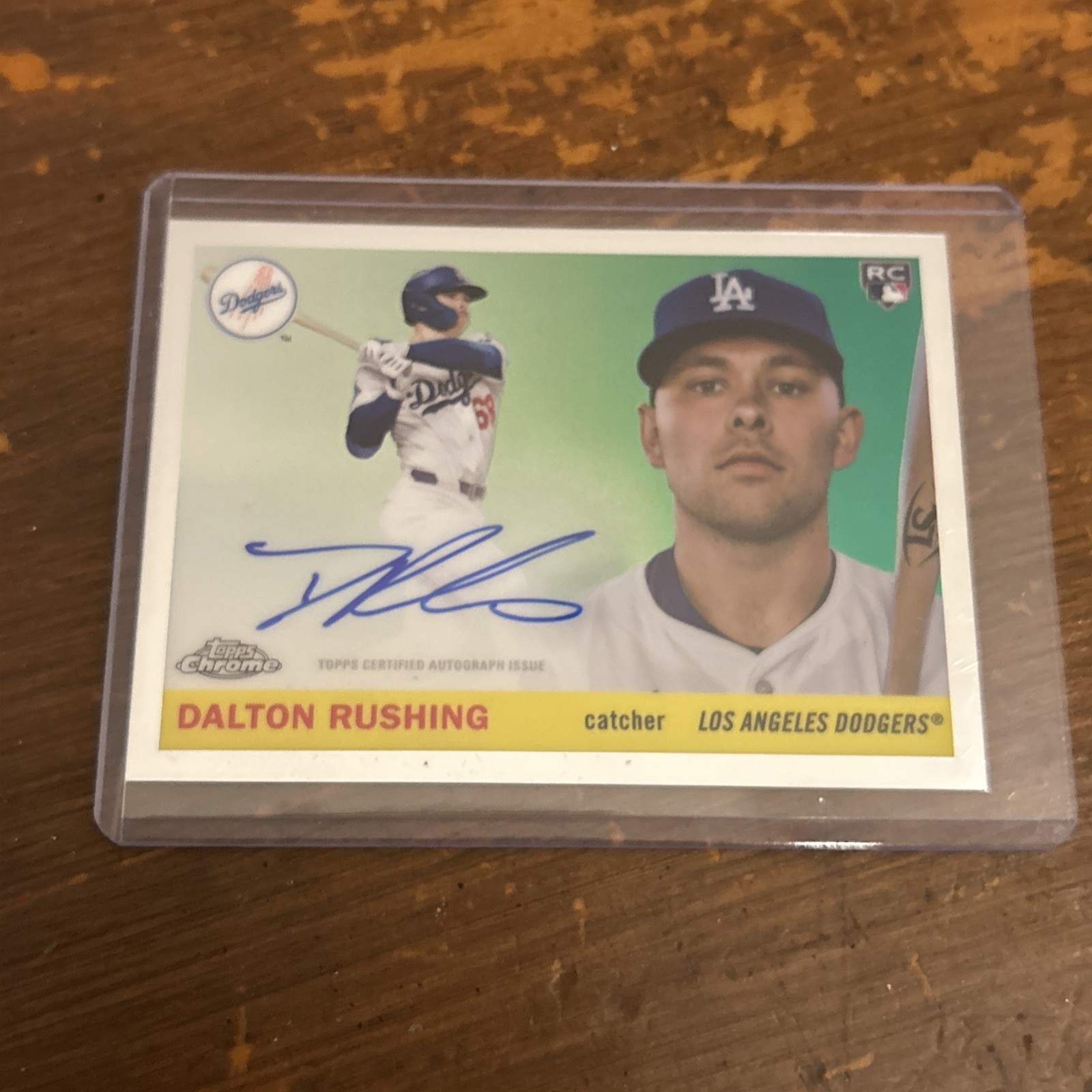 2025 Topps Chrome Platinum Rookie Autograph Dalton Rushing Dodgers CPA-DA Clean
