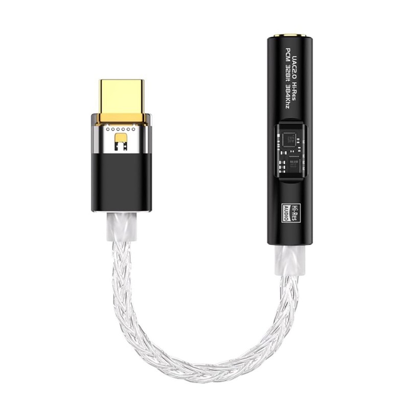 Eppfun Usb-C Dac Headphone Amplifier (24Bit/96Khz / Pcm 32Bit/384Khz ) 3.5Mm Co_