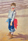 JUDY NACHAZEL (b. 1944),  "Rodeo Daze" , Orig. Pastel, Ramona, California, 1996 — photo 2