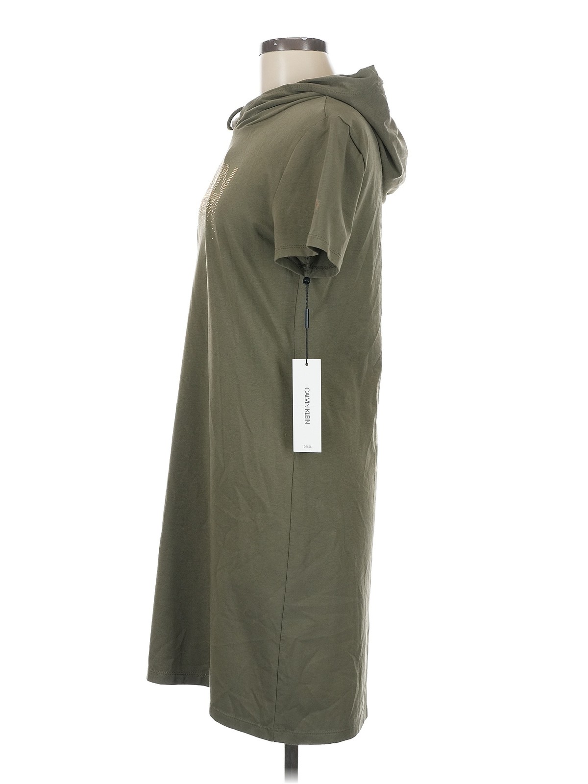 Calvin Klein Women Green Casual Dress M thumbnail 4