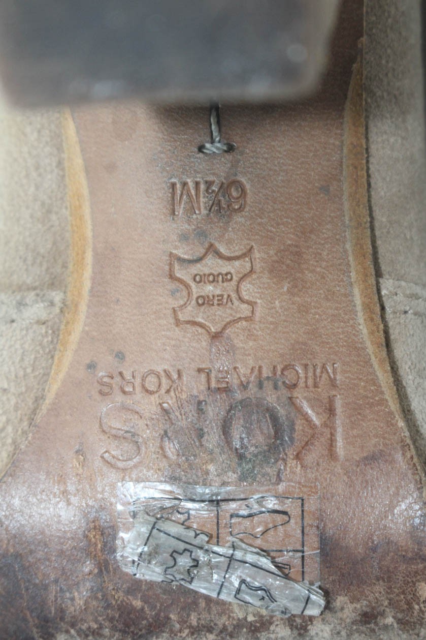 KORS Michael Kors Womens Block Heel Ankle Booties Brown Suede Size 6.5 thumbnail 7