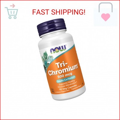 NOW Foods Supplements, Tri-Chromium  500 mcg with Cinnamon, Insulin Co-Factor*,