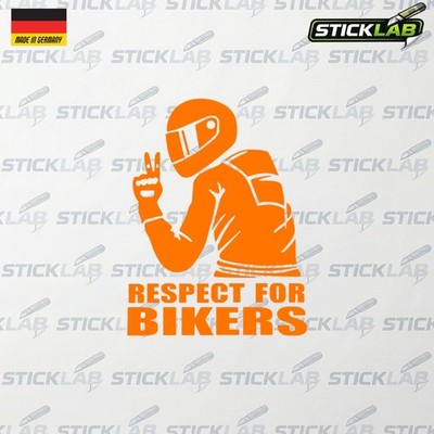 Respect for Bikers Sticker Symbol Motorrad Auto Aufkleber Racing MADE IN GERMANY