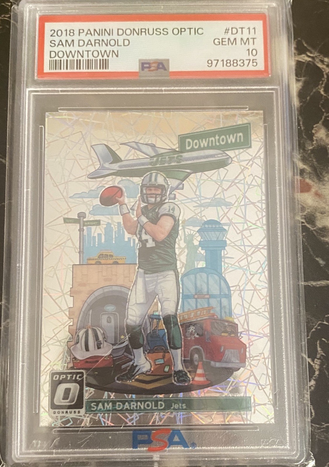 Sam Darnold Panini Donruss Optic Downtown #DT11 Base