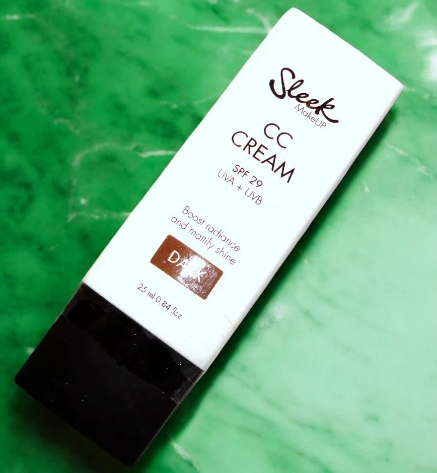 SLEEK CC Cream Foundation SPF 29 UVA + UVB Farbe Make Up Dark 25ml Top 💞 - Bild 3 von 4