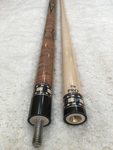 Meucci BMC Mini Diamond Pool Cue w/ Pro Shaft, FREE HARD CASE (Natural Shell) - Picture 10 of 12