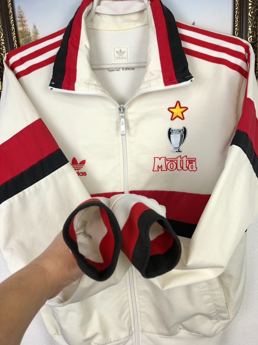 ACミラン adidas フルジップジャケット 1990年代　スタジャン　O Vintage Adidas AC Milan Football Jacket Soccer Track Top