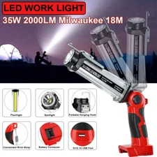 Cordless LED Work Light for Milwaukee 18v Battery 35W Outdoot Workshop Equipment