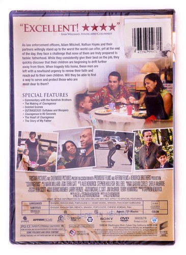 Courageous (Honor Begins At Home) 2012 DVD, Alex & Stephen Kendrick,New & Sealed - Picture 2 of 3