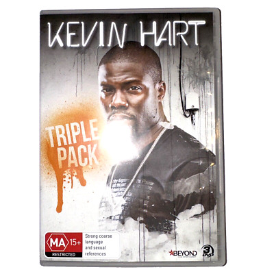 Kevin Hart Triple Pack Stand Up Comedy, DVD Region 4, As New Condition