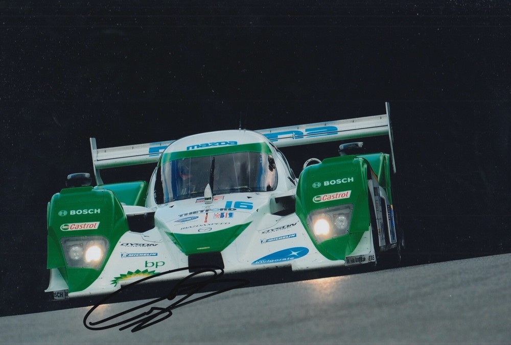 Guy Smith Autographed 12x8 Le Mans Mazda Photo Racing Memorabilia