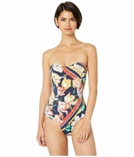 JETS Women's Galleria Bandeau One-Piece Swimsuit L16311 Size 6 US