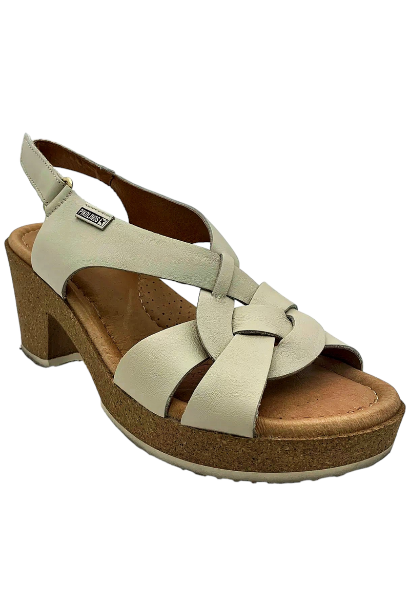 ユウ Pikolinos Women's Leather Wedge Sandals Arenales Nata | eBay