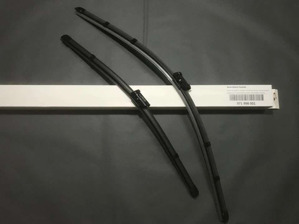 Conjunto de lâminas de limpador de para-brisa dianteiro original do fabricante serve para 2014-2016 Porsche Panamera - Imagem 4 de 4