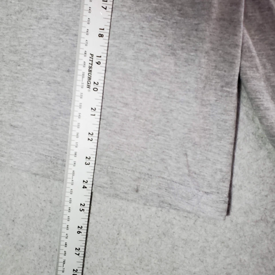 DC Shoes Men T-Shirt Medium Gray Logo Graphic Print Long Sleeve Crew Neck Tee - Image 3 of 4