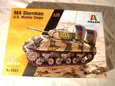 1/35 Italeri Sherman M4 US Marine Corps PTO Markings 4/4 Ver # 6583