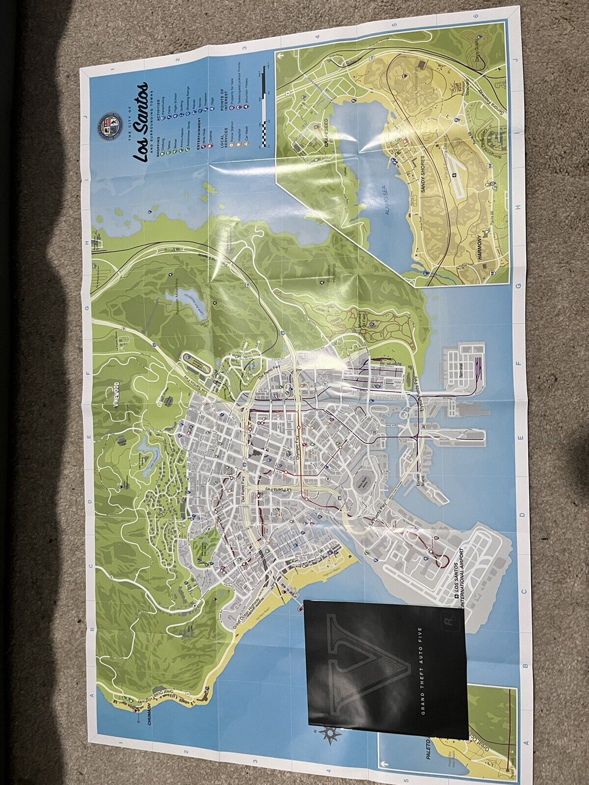 Map & Manual ONLY] Grand Theft Auto V [GTA 5] - PS4 / PS3 / Xbox