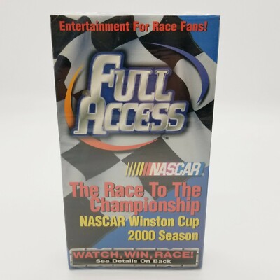 NASCAR Winston Cup 2000 Full Access New Sealed VHS Rare VHTF 