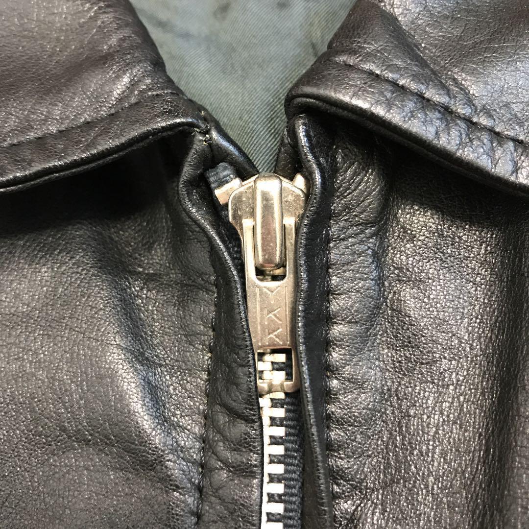 70'S Vintage Made In Japan Leather Jacket Riders Blouson