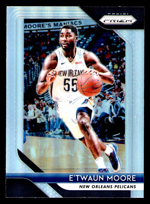 2018-19 Panini Prizm E'Twaun Moore Silver Prizm #147 - New Orleans Pelicans