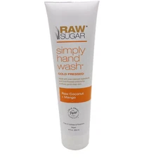 Raw Sugar Coconut + Mango Cold Pressed Plant Derived Simply Hand Wash  9 fl. oz.