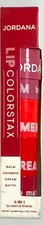 (1) Jordana Lip ColorStax Balm Shimmer Cream Matte #03 Red  FREE SHIPPING!!!!!