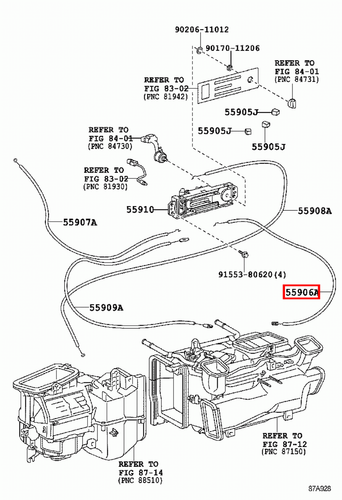Genuine Toyota LandCruiser 79 78 Series VDJ HZJ Heater Direction Control Cable - Picture 5 of 9